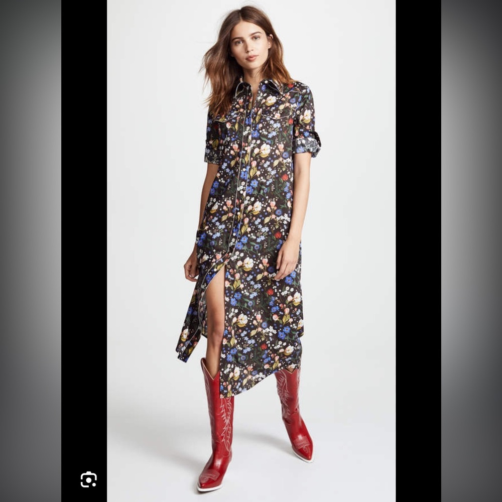 R13 3/4 Sleeve Cowboy Dress